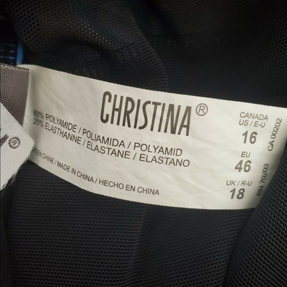 Blue Floral Swimsuit - Picture 9 of 11